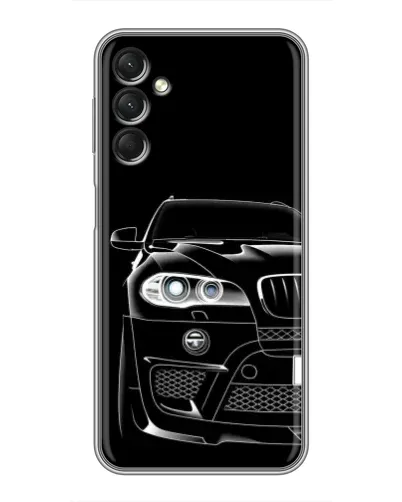 Чехол для Samsung Galaxy A24 с картинкой «Темный силуэт BMW»
