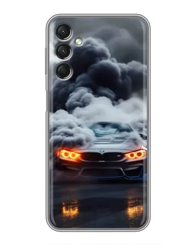 Чехол для Samsung Galaxy A24 с картинкой «BMW в дыму»