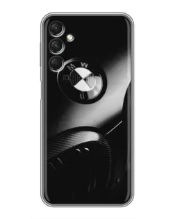 Чехол для Samsung Galaxy A24 с картинкой «Эмблема BMW — макро»
