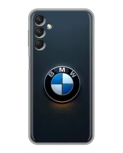 Чехол для Samsung Galaxy A24 с картинкой «Логотип BMW — минимализм»