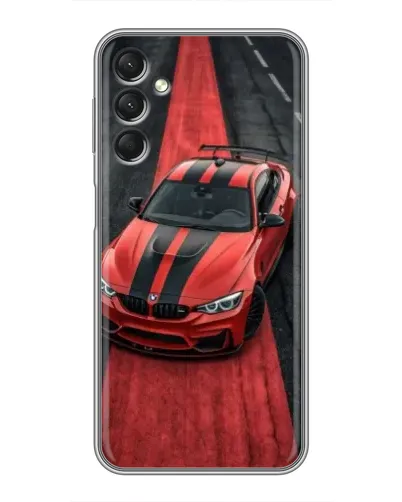 Чехол для Samsung Galaxy A24 с картинкой «BMW на красной дорожке»