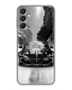 Чехол для Samsung Galaxy A24 с картинкой «BMW — акварельный дрифт»