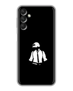 Чехол для Samsung Galaxy A24 с картинкой «PUBG — белый шлем»