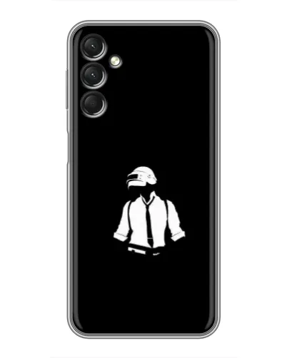 Чехол для Samsung Galaxy A24 с картинкой «PUBG — белый шлем»