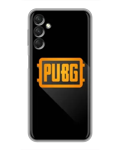Чехол для Samsung Galaxy A24 с картинкой «PUBG — рамка лого»