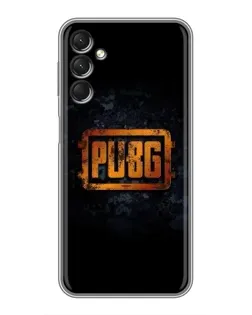 Чехол для Samsung Galaxy A24 с картинкой «PUBG — золотой логотип»