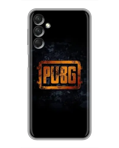 Чехол для Samsung Galaxy A24 с картинкой «PUBG — золотой логотип»