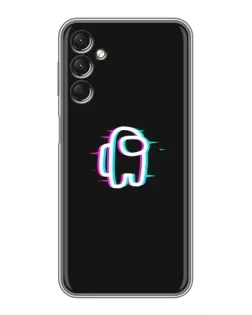 Чехол для Samsung Galaxy A24 с картинкой «Among Us неон»