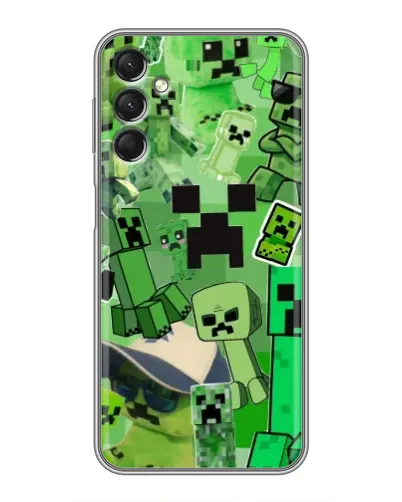 Чехол для Samsung Galaxy A24 с картинкой «Криперы Minecraft» Чехол для Samsung Galaxy A24 с картинкой «Криперы Minecraft»