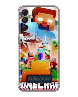 Чехол для Samsung Galaxy A24 с картинкой «Minecraft герои игры» Чехол для Samsung Galaxy A24 с картинкой «Minecraft герои игры»