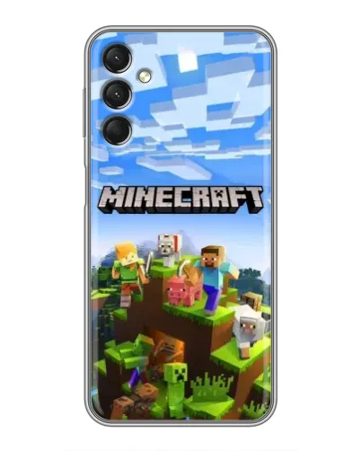 Чехол для Samsung Galaxy A24 с картинкой «Minecraft классический мир» Чехол для Samsung Galaxy A24 с картинкой «Minecraft классический мир»