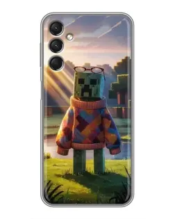 Чехол для Samsung Galaxy A24 с картинкой «Крипер в свитере»