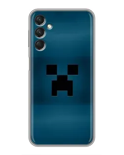 Чехол для Samsung Galaxy A24 с картинкой «Крипер текстура»