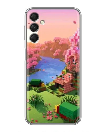 Чехол для Samsung Galaxy A24 с картинкой «Розовое дерево Minecraft» Чехол для Samsung Galaxy A24 с картинкой «Розовое дерево Minecraft»