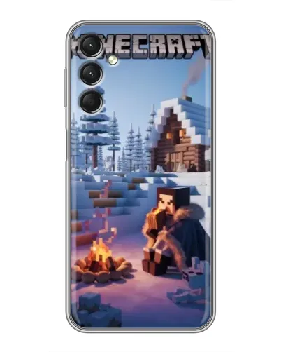 Чехол для Samsung Galaxy A24 с картинкой «Зимний Minecraft» Чехол для Samsung Galaxy A24 с картинкой «Зимний Minecraft»