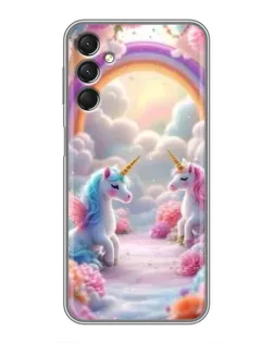 Чохол для Samsung Galaxy A24 з картинкою «Веселка і єдинороги» Чохол для Samsung Galaxy A24 з картинкою «Веселка і єдинороги»