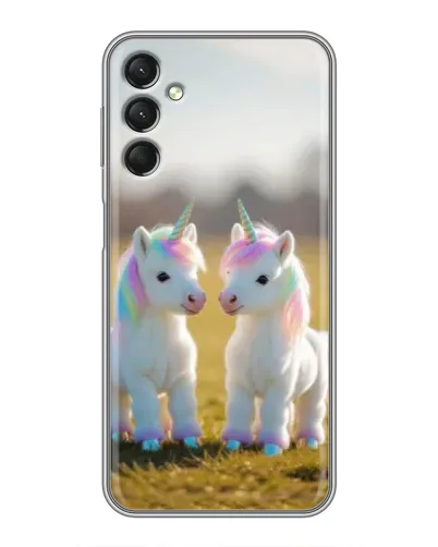 Чохол для Samsung Galaxy A24 з картинкою «Пара єдинорогів»