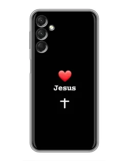 Чехол для Samsung Galaxy A24 с картинкой «Сердце - Jesus» Чехол для Samsung Galaxy A24 с картинкой «Сердце - Jesus»
