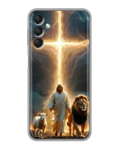 Чехол для Samsung Galaxy A24 с картинкой «Лев Иуды и Свет» Чехол для Samsung Galaxy A24 с картинкой «Лев Иуды и Свет»