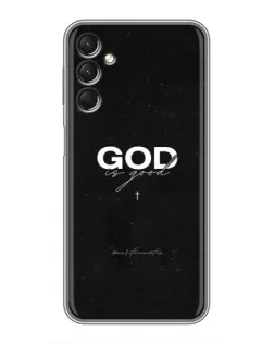 Чехол для Samsung Galaxy A24 с картинкой «GOD — Бог над всем»