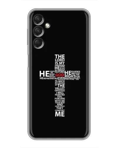 Чехол для Samsung Galaxy A24 с картинкой «Текстовый крест» Чехол для Samsung Galaxy A24 с картинкой «Текстовый крест»