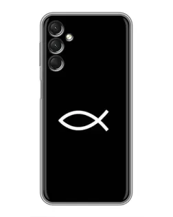 Чехол для Samsung Galaxy A24 с картинкой «Символ рыбы Jesus»