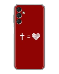 Чехол для Samsung Galaxy A24 с картинкой «Уравнение любви»