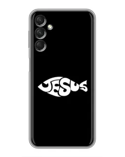 Чехол для Samsung Galaxy A24 с картинкой «Рыба Jesus»