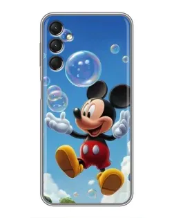 Чехол для Samsung Galaxy A24 с картинкой «Mickey и мыльные пузыри»