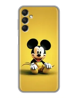 Чехол для Samsung Galaxy A24 с картинкой «Микки на желтом»