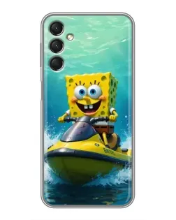 Чехол для Samsung Galaxy A24 с картинкой «Спанч Боб на гидроцикле» Чехол для Samsung Galaxy A24 с картинкой «Спанч Боб на гидроцикле»