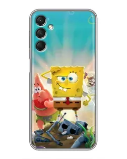 Чехол для Samsung Galaxy A24 с картинкой «Спанч Боб победитель»