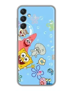 Чехол для Samsung Galaxy A24 с картинкой «Веселые пузырьки»