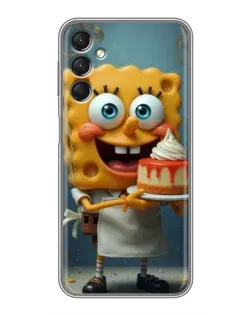 Чехол для Samsung Galaxy A24 с картинкой «Повар Спанч Боб»