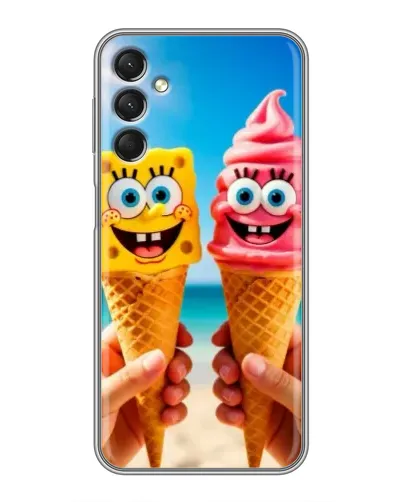Чехол для Samsung Galaxy A24 с картинкой «Спанч Боб мороженое» Чехол для Samsung Galaxy A24 с картинкой «Спанч Боб мороженое»