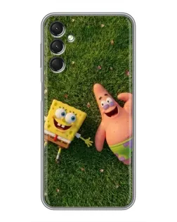 Чехол для Samsung Galaxy A24 с картинкой «Друзья на лужайке»