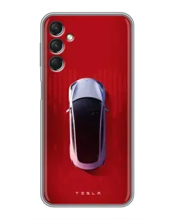 Чехол для Samsung Galaxy A24 с картинкой «Tesla Top View»