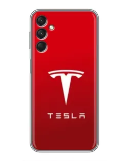 Чехол для Samsung Galaxy A24 с картинкой «Tesla Red Classic»