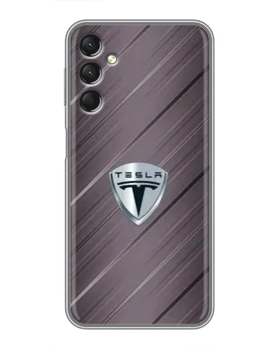 Чехол для Samsung Galaxy A24 с картинкой «Металлическая текстура Tesla» Чехол для Samsung Galaxy A24 с картинкой «Металлическая текстура Tesla»