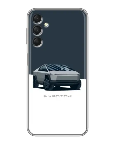 Чехол для Samsung Galaxy A24 с картинкой «Серебристый Cybertruck Tesla» Чехол для Samsung Galaxy A24 с картинкой «Серебристый Cybertruck Tesla»