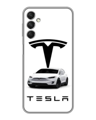 Чехол для Samsung Galaxy A24 с картинкой «Tesla White Style» Чехол для Samsung Galaxy A24 с картинкой «Tesla White Style»