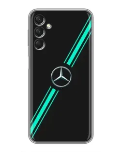 Чехол для Samsung Galaxy A24 с картинкой «Спортивные линии Mercedes»