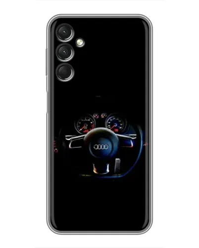 Чехол для Samsung Galaxy A24 с картинкой «Салон Audi — руль» Чехол для Samsung Galaxy A24 с картинкой «Салон Audi — руль»