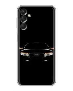 Чехол для Samsung Galaxy A24 с картинкой «Audi — ночной контур»