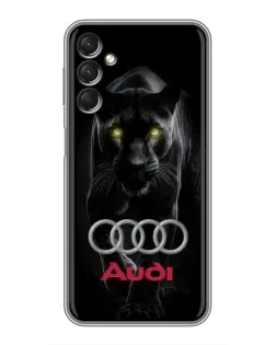 Чехол для Samsung Galaxy A24 с картинкой «Пантера и Audi»