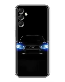 Чехол для Samsung Galaxy A24 с картинкой «Audi в неоне»