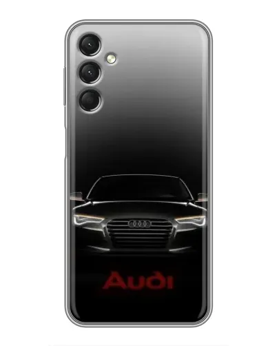 Чехол для Samsung Galaxy A24 с картинкой «Audi — градиентный контур» Чехол для Samsung Galaxy A24 с картинкой «Audi — градиентный контур»