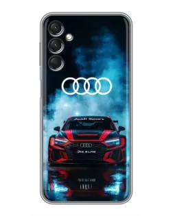 Чехол для Samsung Galaxy A24 с картинкой «Audi Sport — неон»