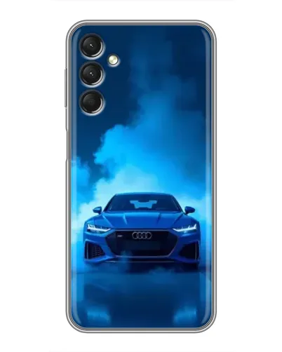 Чехол для Samsung Galaxy A24 с картинкой «Audi — голубая энергия» Чехол для Samsung Galaxy A24 с картинкой «Audi — голубая энергия»