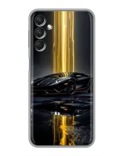 Чехол для Samsung Galaxy A24 с картинкой «Ночной Lamborghini драйв»